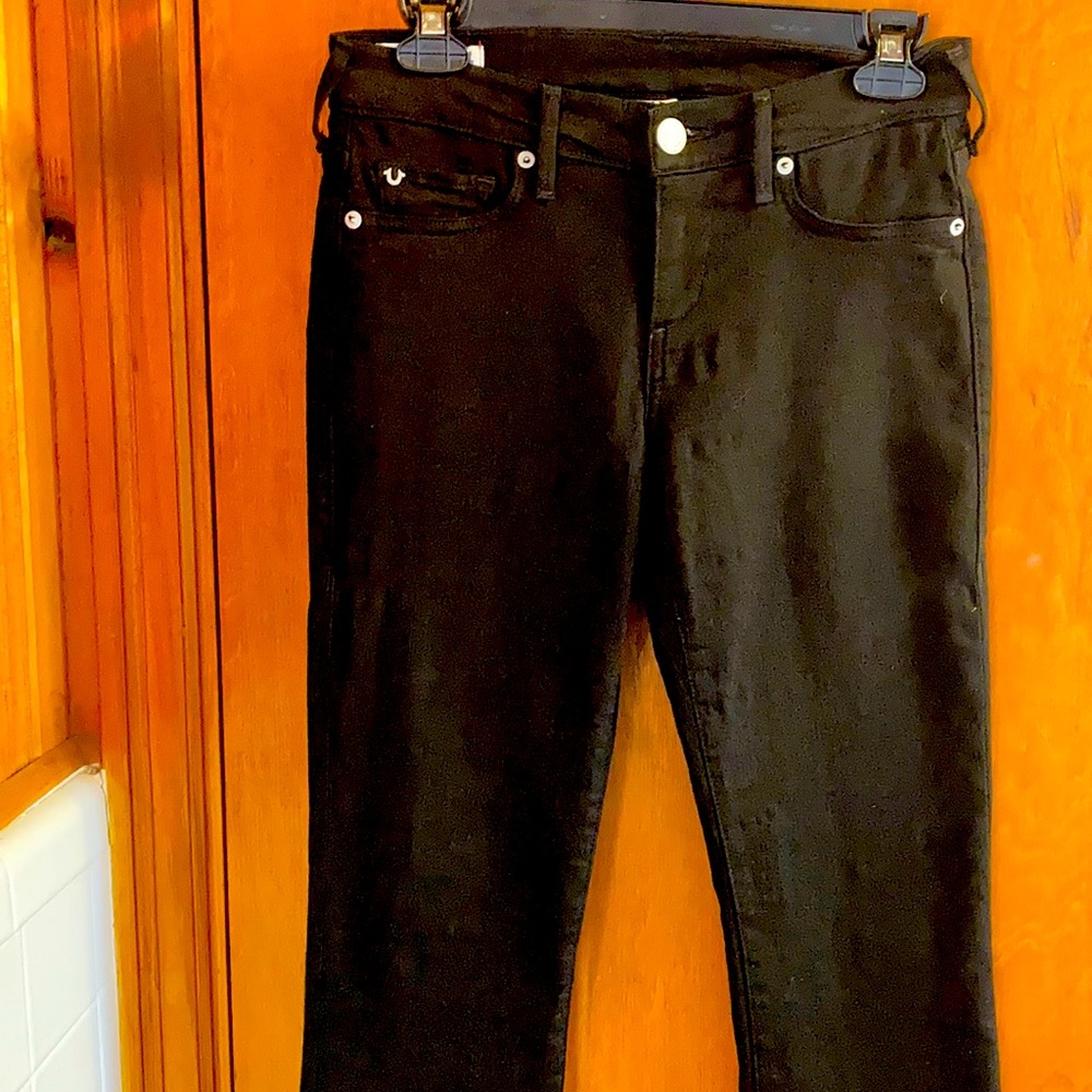 True Religion Jeans. Black. Mid Rise Boot Cut.
